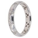 18ct White Gold 0.20ct Diamond Wedding Band 4.3mm
