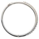 Silver Cubic Zirconia Hoop Earrings by Icesia