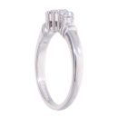 18ct White Gold 0.25ct Diamond Trilogy Ring