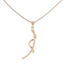 9ct Yellow Gold Snake And Swirl Chain 16"