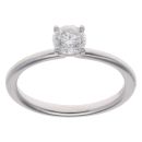 18ct White Gold 0.50ct Brilliant Cut Diamond Solitaire Ring