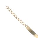 9ct Yellow Gold Curb ID Bracelet 8.5"
