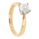 18ct Yellow Gold 0.95ct Diamond Solitaire Ring