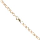 9ct Yellow Gold Cubic Zirconia Cross Pendant and Chain 18"