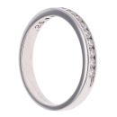 18ct White Gold 0.26ct Brilliant Cut Diamond Half Eternity Ring