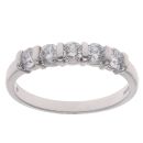 18ct White Gold 1.40ct Brilliant Cut Diamond Five Stone Ring
