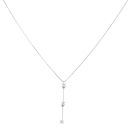 18ct White Gold 0.15ct Diamond Pendant and Chain 18"