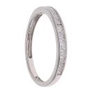 18ct White Gold 0.25ct Brilliant Cut Diamond Half Eternity Ring
