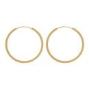 22ct Yellow Gold Dot Grain Hoop Earrings
