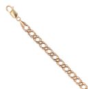 9ct Yellow Gold Double Curb Bracelet 8"