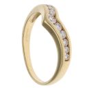 18ct Yellow Gold 0.33ct Diamond Wishbone Ring