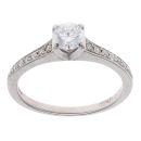 18ct White Gold 0.50ct Diamond Solitaire Ring
