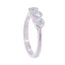 Platinum 0.35ct Diamond Trilogy Ring