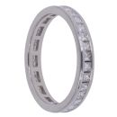 Platinum 1.06ct Princess Cut Diamond Full Eternity Ring