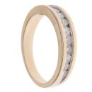 9ct Yellow Gold 0.50ct Brilliant Cut Diamond Half Eternity Ring