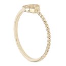 Children's 14ct Yellow Gold Cubic Zirconia Circle Ring