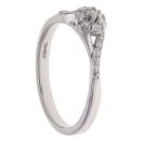 9ct White Gold 0.22ct Brilliant Cut Diamond Cluster Ring