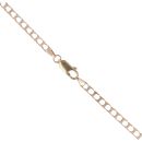 9ct Yellow Gold Square Curb Chain 20"