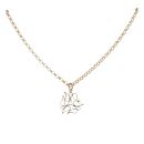 9ct Yellow Gold Fancy Pendant And Chain 24"