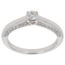 9ct White Gold 0.50ct Brilliant Cut Diamond Solitaire Ring