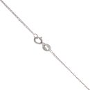 9ct White Gold Green Amethyst and White Sapphire Pendant and Chain 16"