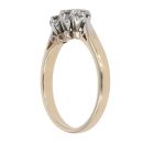 9ct Yellow Gold 0.33ct Trilogy Diamond Ring