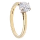 18ct Yellow Gold 1.00ct Brilliant Cut Diamond Solitaire Ring