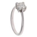 18ct White Gold 1.00ct Princess Cut Diamond Solitaire Ring