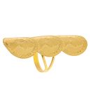 14ct Yellow Gold Triple Coin Ring