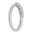 18ct White Gold 0.43ct Brilliant Cut Diamond Five Stone Ring