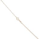 9ct Yellow Gold 0.02ct Diamond And Black Gemstone Pendant And Chain 16"