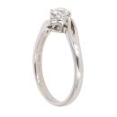 Palladium 0.30ct Brilliant Cut Diamond Solitaire Ring