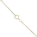 14ct Yellow Gold Cubic Zirconia Cluster Pendant And Chain 18"