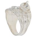 Silver Patterned Saddle Ring By Icesia