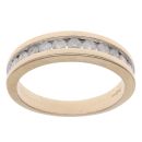 9ct Yellow Gold 0.50ct Brilliant Cut Diamond Half Eternity Ring