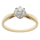 18ct Yellow Gold 1.00ct Tinted Diamond and Sapphire Ring