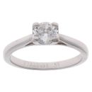Platinum 0.55ct Diamond Solitaire Ring