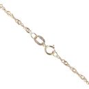 9ct Yellow Gold Patterned 21 Pendant and Chain 18"