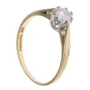 18ct Yellow Gold 0.35ct Brilliant Cut Diamond Solitaire Ring