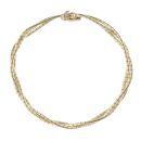 9ct Yellow Gold Plait Bracelet 7"