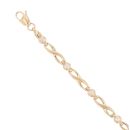 9ct Yellow Gold Cubic Zirconia Bracelet 7"