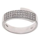 18ct White Gold 0.40ct Brilliant Cut Diamond Fancy Ring