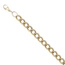 9ct Yellow Gold Curb Bracelet 9"