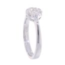 18ct White Gold 0.38ct Diamond Cluster Ring