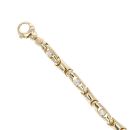 14ct Yellow Gold Cubic Zirconia Bracelet 8"