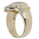 9ct Yellow Gold Cubic Zirconia Boxing Glove Ring
