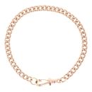 9ct Rose Gold Albert Bracelet 8"