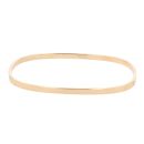 9ct Yellow Gold Plain Square Bangle