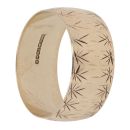 9ct Yellow Gold Patterned Wedding Band 7.5mm