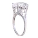 9ct White Gold White Quartz Single Stone Ring